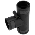 PMA Conduit Natural Black Polyamide 6 Cable Conduit Fitting NW23 x 3 Nominal Size IP66 