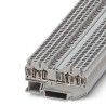 Phoenix Contact ST 1.5/S-QUATTRO Series DIN Rail Terminal Block Grey 0.08, 1.5 mm², 1-Level, Spring Cage 3213124