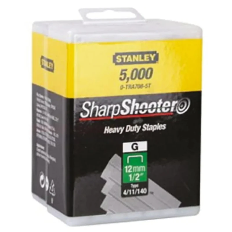Stanley Professional Cable Staples Curved Head 12 mm, 5000 Per Pack 1-TRA708-5T