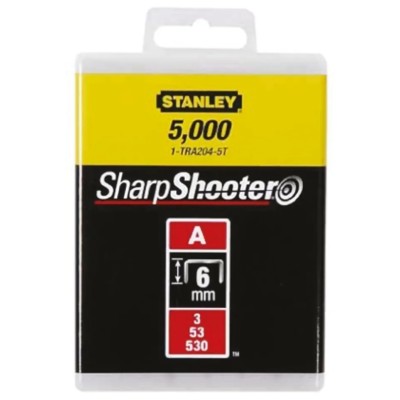 Stanley Professional Cable Staples with Curved Heads 6 mm 1-TRA204-5T