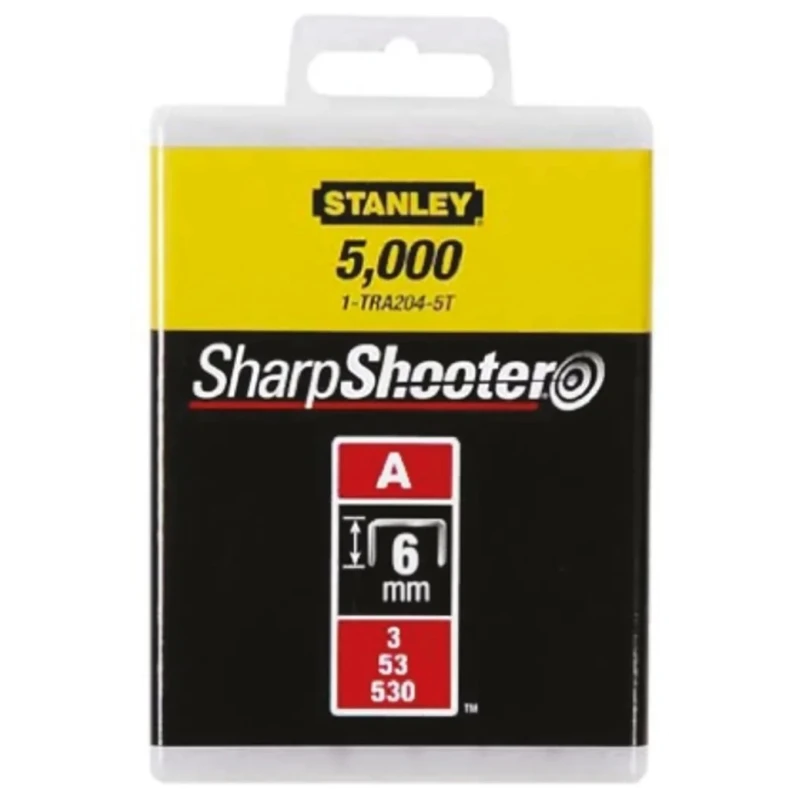 Stanley Professional Cable Staples with Curved Heads 6 mm 1-TRA204-5T