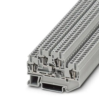 Phoenix Contact STTB 2.5-2DIO/O-UL/UR-UL Series DIN Rail Terminal Block Grey, 0.08mm² to 4 mm², 2-Level, Spring 3031584