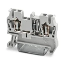 Phoenix Contact ST 2.5-DIO/L-R Series DIN Rail Terminal Block Grey, 0.08mm² to 4 mm², 1-Level, Spring Cage 3036262