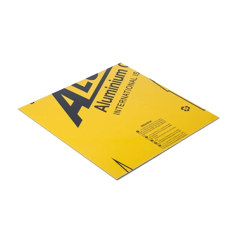 RS PRO Yellow Aluminium Composite Sheet 600 mm x 600 mm, 3 mm Thick 778-1703