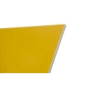 RS PRO Yellow Aluminium Composite Sheet 600 mm x 600 mm, 3 mm Thick 778-1703