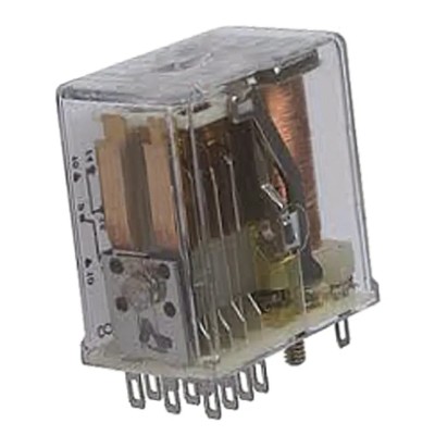 TE Connectivity Power Relay 24V DC Coil 3A Switching Current 4PDT R10-E1Y4-V700