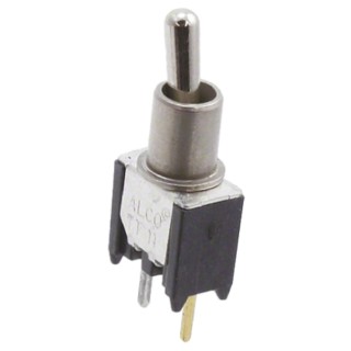 TE Connectivity Toggle Switch PCB Mount On-Off SPST Through Hole Terminal TT11AGPC104