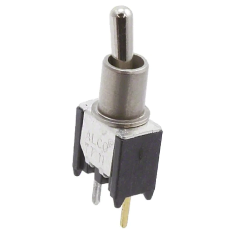 TE Connectivity Toggle Switch PCB Mount On-Off SPST Through Hole Terminal TT11AGPC104