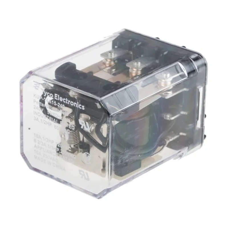 TE Connectivity Power Relay 240V AC Coil 10A Switching Current 3PDT KUP-14A15-240