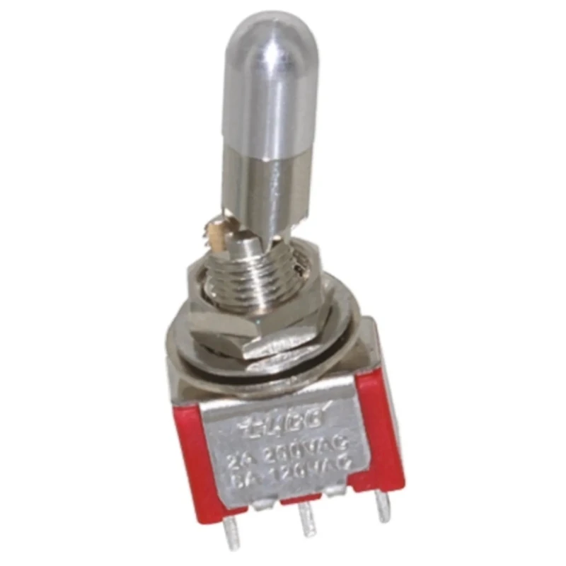 TE Connectivity Panel Mount Toggle Switch SPDT On-On 5A 28V DC 120V AC Gemini A Series A101KZQ04