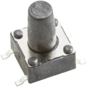 Wurth Elektronik Black Tactile Switch SPST 50mA 12V dc Surface Mount 6.1mm Actuator 430182095816