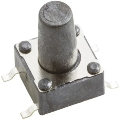 Wurth Elektronik Black Tactile Switch SPST 50mA 12V dc Surface Mount 6.1mm Actuator 430182095816