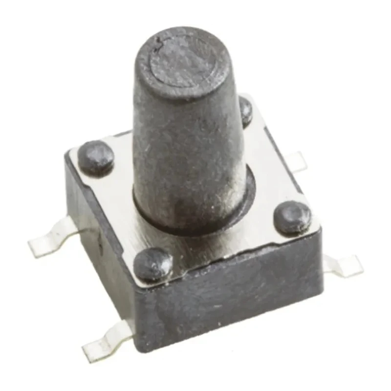 Wurth Elektronik Black Tactile Switch SPST 50mA 12V dc Surface Mount 6.1mm Actuator 430182095816
