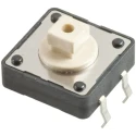 Wurth Elektronik White Tactile Switch Button 3.8 mm SPST 50mA 12 V dc Through Hole 430466073726
