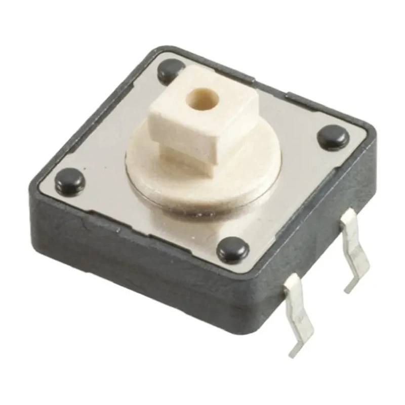 Wurth Elektronik White Tactile Switch Button 3.8 mm SPST 50mA 12 V dc Through Hole 430466073726