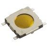 Wurth Elektronik Yellow Tactile Switch, SPST Momentary Surface Mount 20mA 15V DC 5mm x 5mm 431181008816