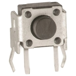 Alps Electric White Tactile Switch 0.6 mm Actuator SPST 50mA 12 V DC Through Hole 431256031716