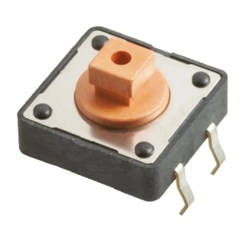 Wurth Elektronik Pink Tactile Switch Button 3.8 mm SPST 50mA 12 V dc Through Hole 430456073736