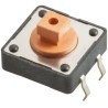 Wurth Elektronik Pink Tactile Switch Button 3.8 mm SPST 50mA 12 V dc Through Hole 430456073736