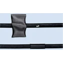 TE Connectivity Heat Shrink Tubing Black 101.6 mm Sleeve Diameter x 1.2 m Length 4:1 Ratio RP-4800-NR4-0-STK