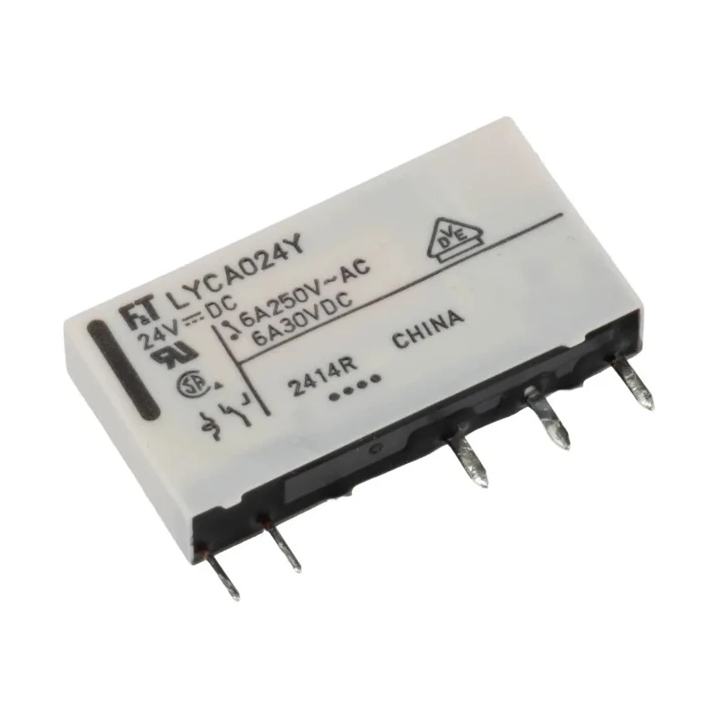 Fujitsu PCB Power Relay, 24V dc Coil Voltage, 6A Switching Current, SPDT Contact Configuration FTR-LYCA024Y