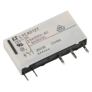Fujitsu PCB Power Relay 12V DC Coil 6A Switching Current SPDT FTR-LYCA012Y
