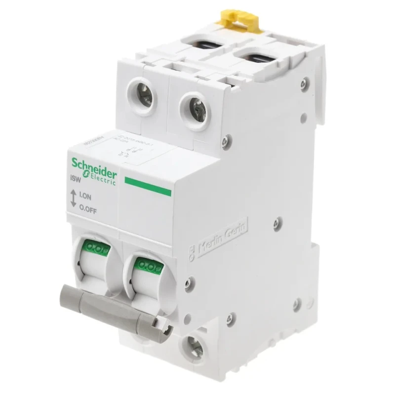 Schneider Electric 2-Pole DIN Rail Isolator Switch, 1 Phase, 240V AC, 125A, IP20 Rated, Grey Handle A9S65292