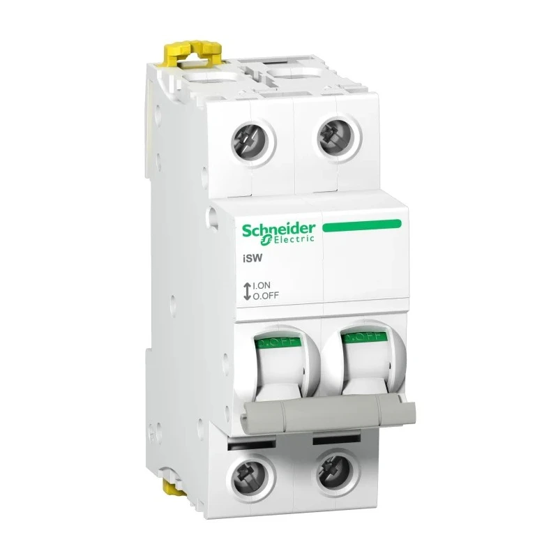 Schneider Electric 2-Pole DIN Rail Isolator Switch, 1 Phase, 240V AC, 125A, IP20 Rated, Grey Handle A9S65292