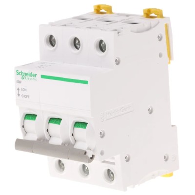Schneider Electric 3-Pole DIN Rail Isolator Switch 125A, IP20, Grey Handle, Tunnel Terminal A9S65392
