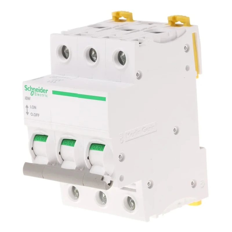 Schneider Electric 3-Pole DIN Rail Isolator Switch 125A, IP20, Grey Handle, Tunnel Terminal A9S65392