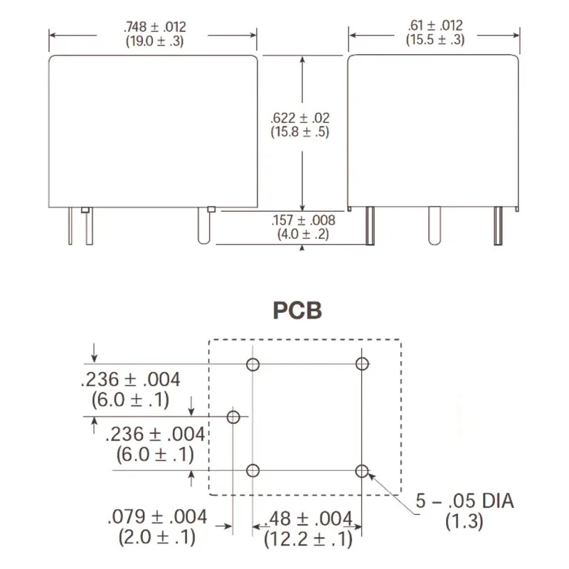 TE Connectivity ORWH Series PCB Power Relay 24V DC Coil 10A Switching Current SPDT 1-1721150-5