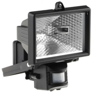 RS PRO PIR Included Floodlight IP44 240V AC 120W Zinc Alloy Housing IP44 Rated IP Sensor Security Light IP44
