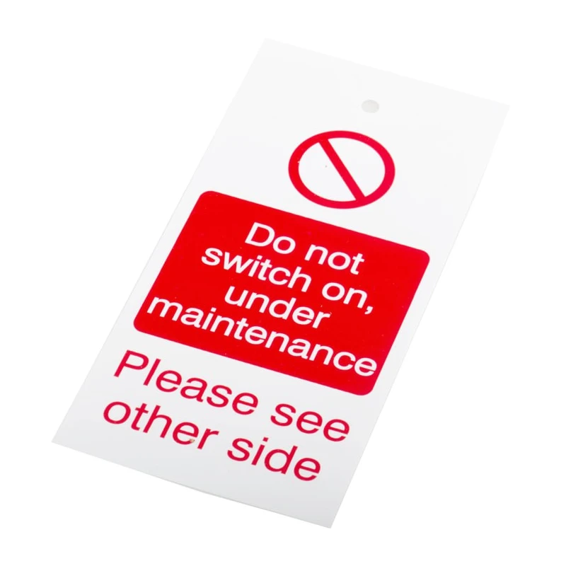 RS PRO Industrial Polyvinyl Chloride Do Not Switch On Lockout Tag 160mm x 75mm 792-4502