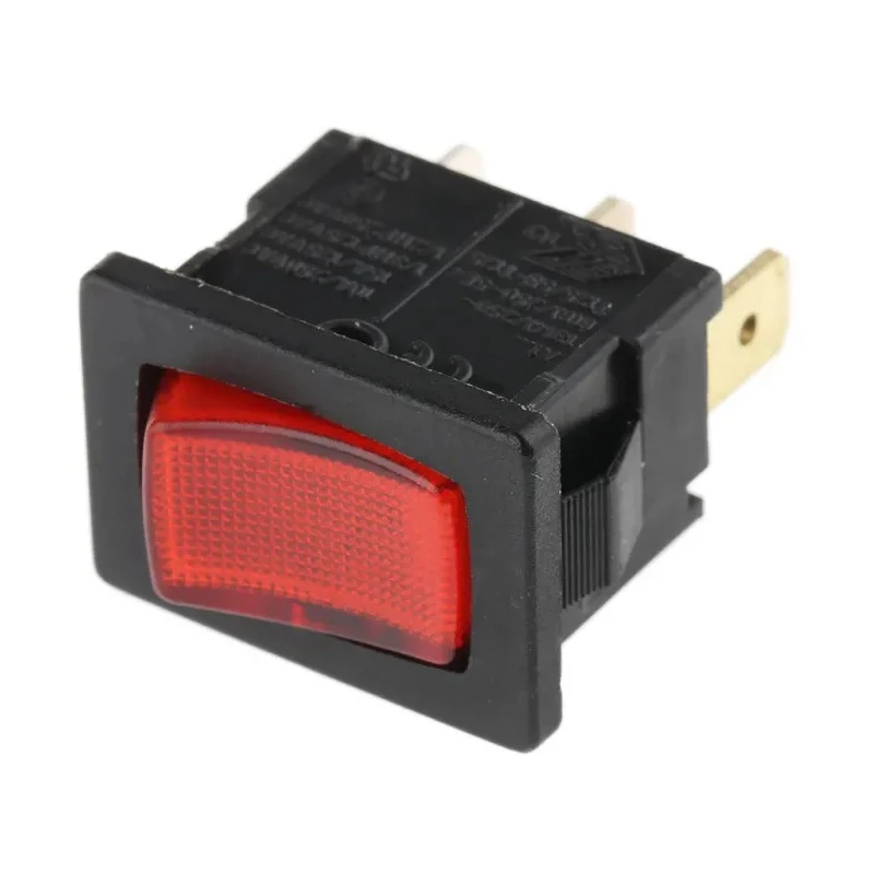 RS PRO Illuminated SPST On-Off On-Off Rocker Switch Panel, Aluminium Housing, 13A, IP66, Red Actuator 793-2468