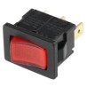 RS PRO Illuminated SPST On-Off On-Off Rocker Switch Panel, Aluminium Housing, 13A, IP66, Red Actuator 793-2468