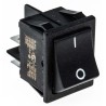 RS PRO DPST On-Off On-Off Rocker Switch Panel 20A, Black Actuator, 30x22 mm Cutout 793-2519