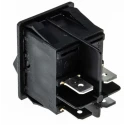 RS PRO DPST On-Off On-Off Rocker Switch Panel 20A, Black Actuator, 30x22 mm Cutout 793-2519