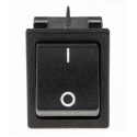 RS PRO DPST On-Off On-Off Rocker Switch Panel 20A, Black Actuator, 30x22 mm Cutout 793-2519