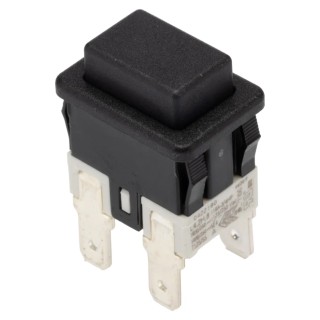 RS PRO Push Button Switch Latching Panel Mount DPDT Flat Actuator 13 mm Cutout IP67 250V AC 16A 793-2544