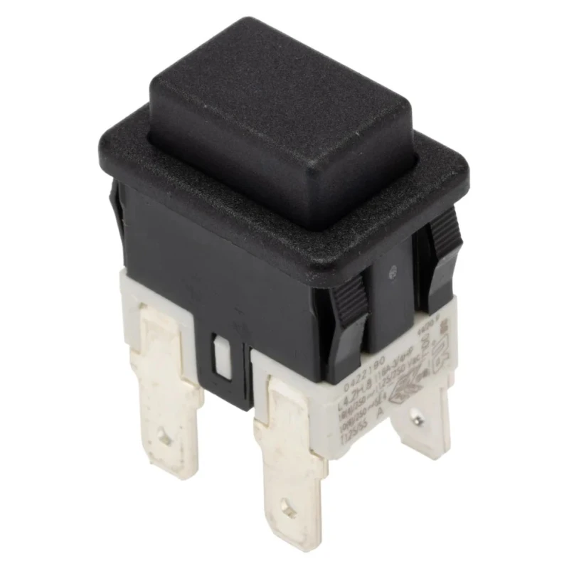 RS PRO Push Button Switch Latching Panel Mount DPDT Flat Actuator 13 mm Cutout IP67 250V AC 16A 793-2544