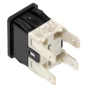 RS PRO Push Button Switch Latching Panel Mount DPDT Flat Actuator 13 mm Cutout IP67 250V AC 16A 793-2544