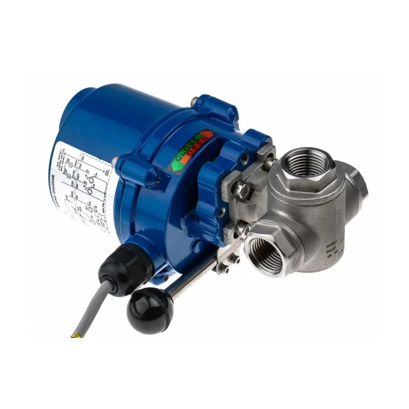 RS PRO Stainless Steel 3 Port Motorised Valve 1/2 in Pipe Size 1000 psi 799-8834