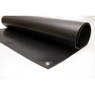 RS PRO Black ESD-Safe Bench and Floor Mat Neoprene 1.2 m x 600 mm x 2 mm 787-3136