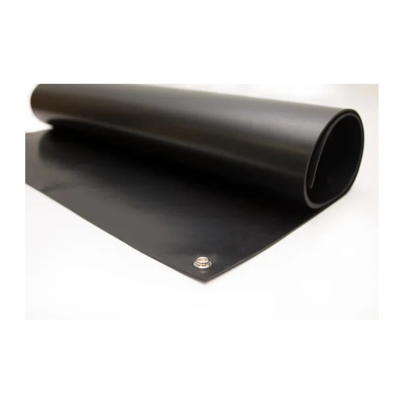 RS PRO Black ESD-Safe Bench and Floor Mat Neoprene 1.2 m x 600 mm x 2 mm 787-3136