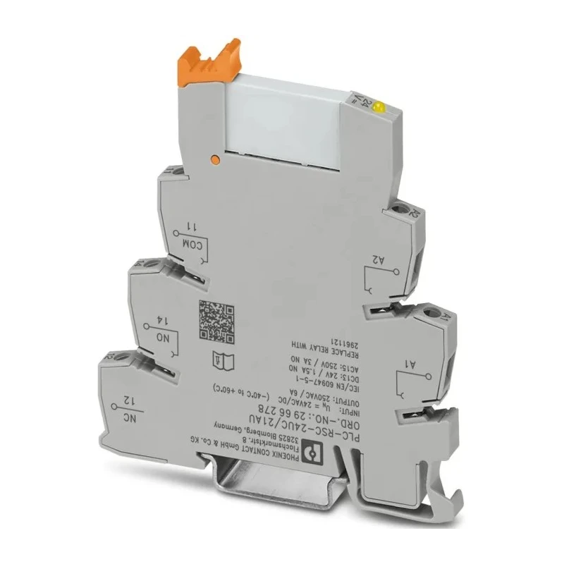 Phoenix Contact Interface Relay Chassis, 24V AC/DC Coil, SPDT Contact Configuration, 11mA Coil Current, Model 2966278