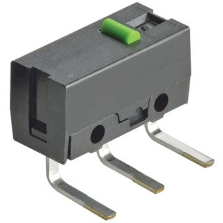 Omron Micro Switch Pin Plunger Right Angle PCB Terminal 100mA SPST IP40 D2FS-F-N-A