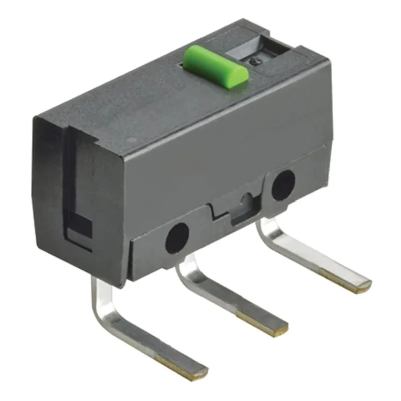 Omron Micro Switch Pin Plunger Right Angle PCB Terminal 100mA SPST IP40 D2FS-F-N-A