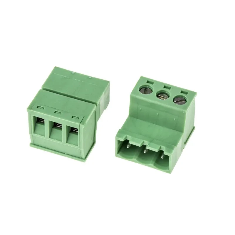 RS PRO Pluggable Terminal Block 3-Contact, 5.08 mm Pitch, 12A, Polyamide Housing, Screw Connection, Green, Series 790-0783