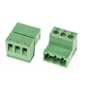 RS PRO Pluggable Terminal Block 3-Contact, 5.08 mm Pitch, 12A, Polyamide Housing, Screw Connection, Green, Series 790-0783