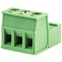 RS PRO Pluggable Terminal Block 3-Contact, 5.08 mm Pitch, 12A, Polyamide Housing, Screw Connection, Green, Series 790-0783